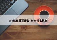 seo优化首页排名（seo排名优化）